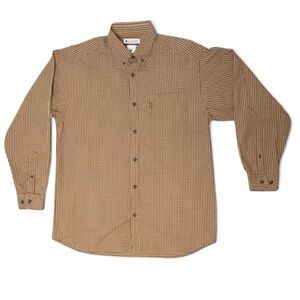 COLUMBIA LONG SLEEVE PLAID BUTTON DOWN‎ MENS SIZE LARGE